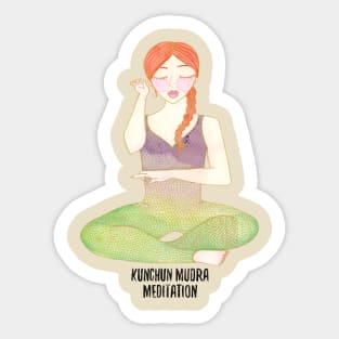 Yoga Meditation Sticker